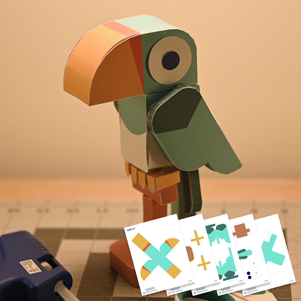 Papercraft bird