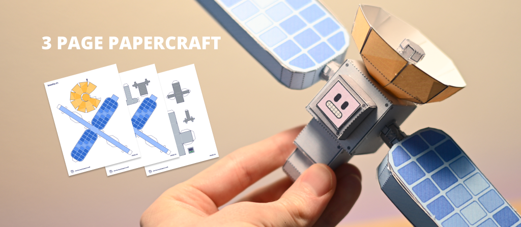 Paper-craft satellite